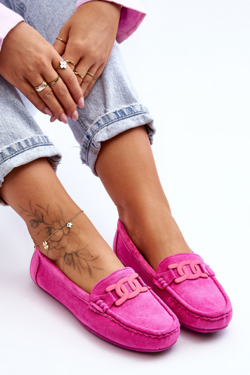 Mocassins de camurça rosa Rabell Mocassins de camurça rosa Rabell