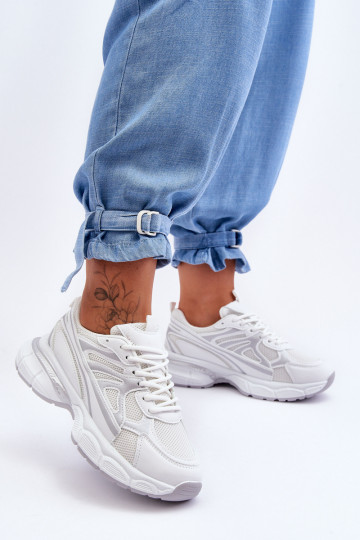 tênis com cadarço em branco Emare 2