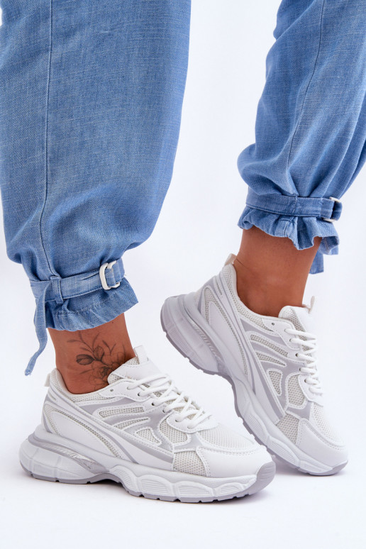 tênis com cadarço em branco Emare tênis com cadarço em branco Emare