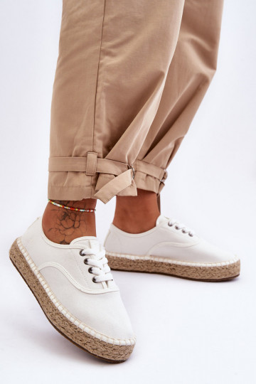 sapatos de lazer com cadarços alpercatas Big Star LL274833 cor branca