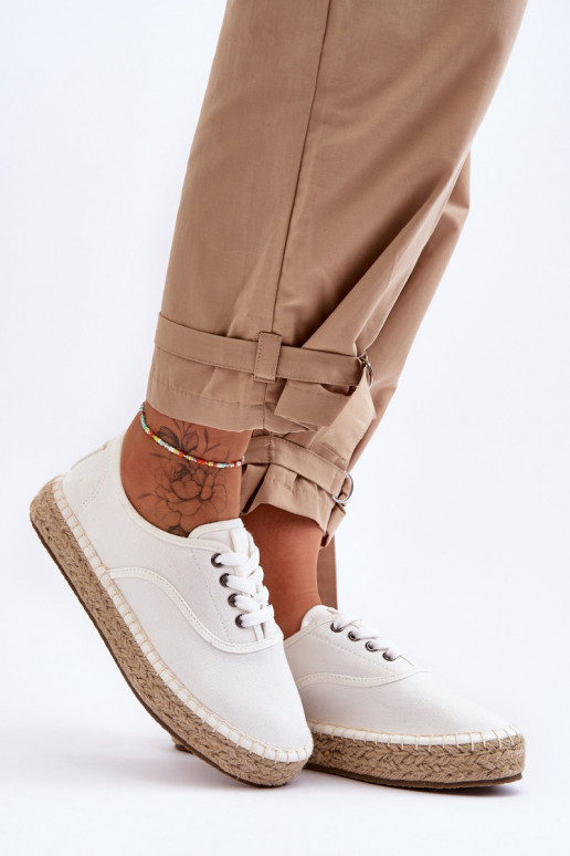 sapatos de lazer com cadarços alpercatas Big Star LL274833 cor branca