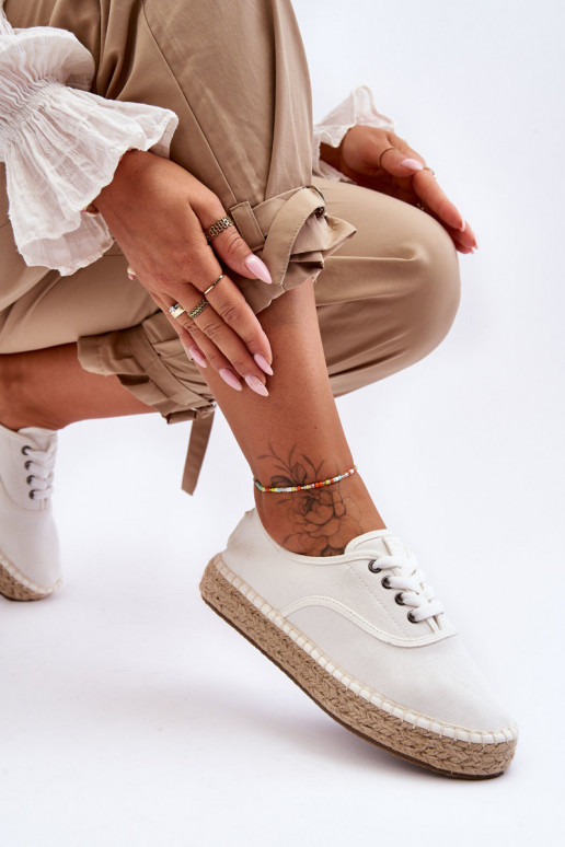 sapatos de lazer com cadarços alpercatas Big Star LL274833 cor branca