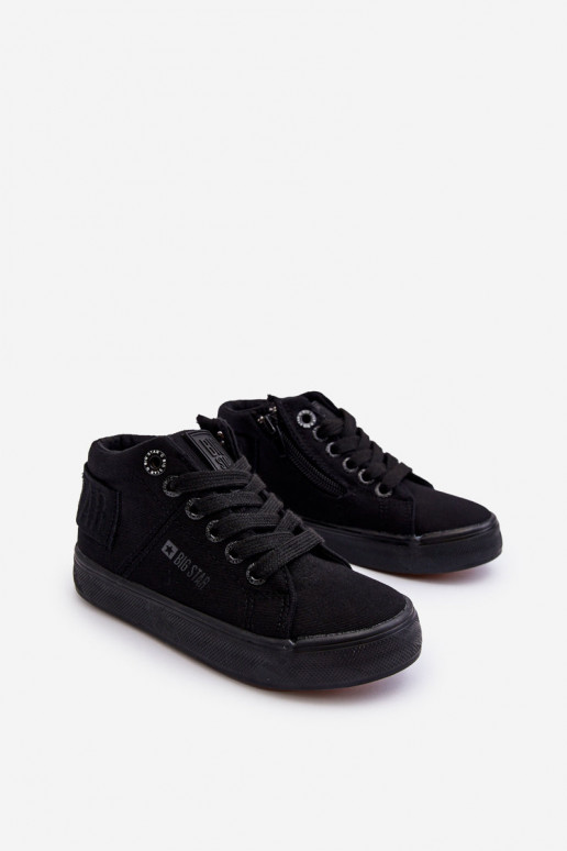 Calçado de lazer modelo clássico infantil com sola Big Star LL374001 cor preta