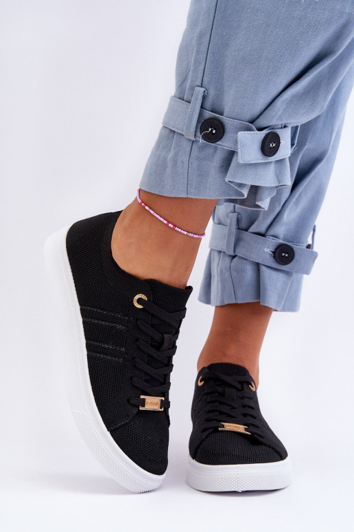 sapatos de lazer com atacadores na cor preta Etna sapatos de lazer com atacadores na cor preta Etna