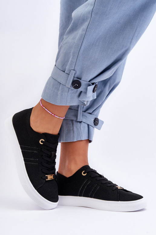 sapatos de lazer com atacadores na cor preta Etna sapatos de lazer com atacadores na cor preta Etna