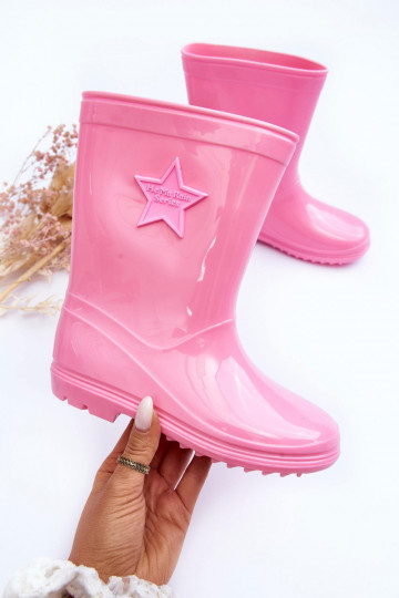 Sapatos infantis de borracha rosa Malvi 2
