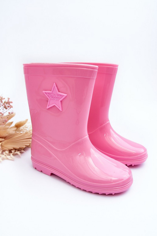 Sapatos infantis de borracha rosa Malvi