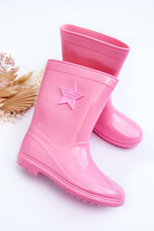 Sapatos infantis de borracha rosa Malvi