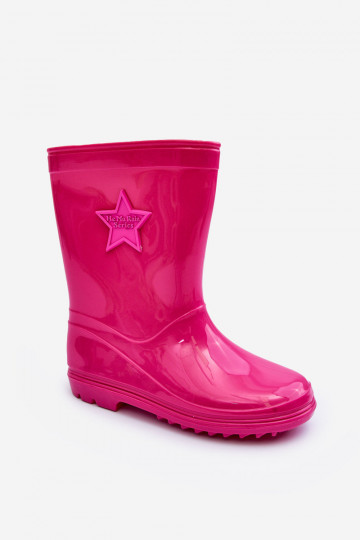 Sapatos infantis de borracha rosa Malvi