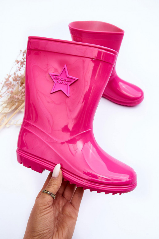 Sapatos infantis de borracha rosa Malvi