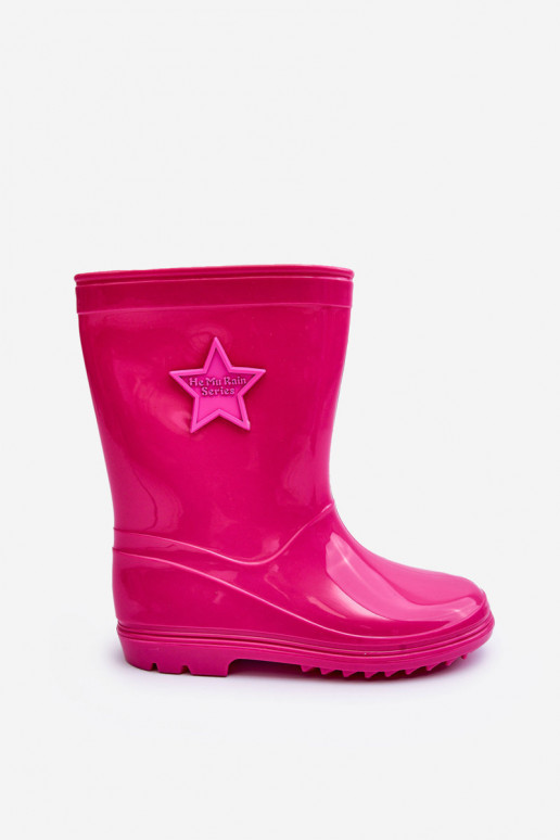 Sapatos infantis de borracha rosa Malvi