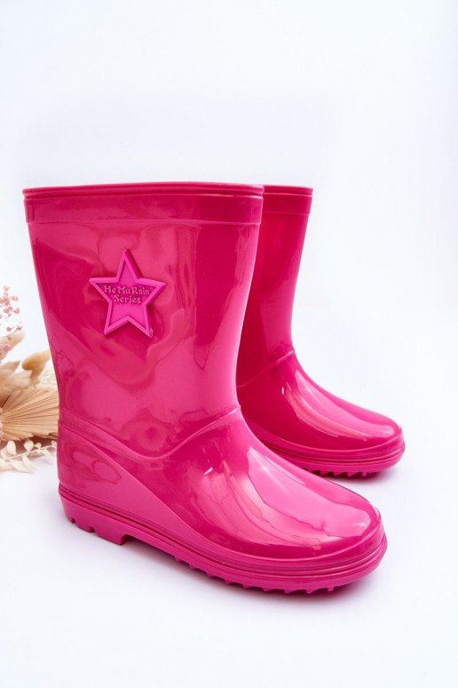 Sapatos infantis de borracha rosa Malvi