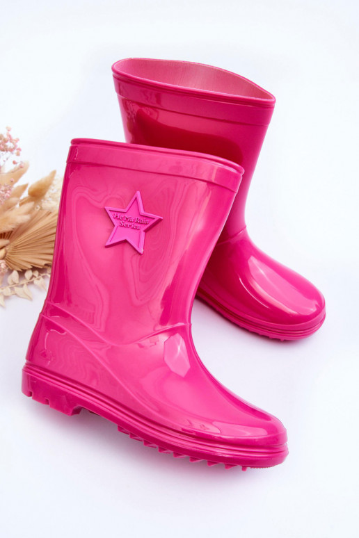 Sapatos infantis de borracha rosa Malvi