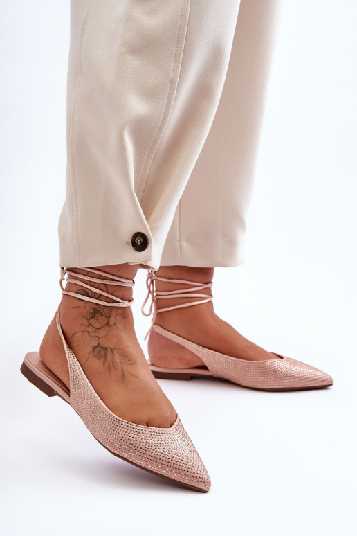 com alças Bailarinas Embelezadas Jange bege com alças Bailarinas Embelezadas Jange bege