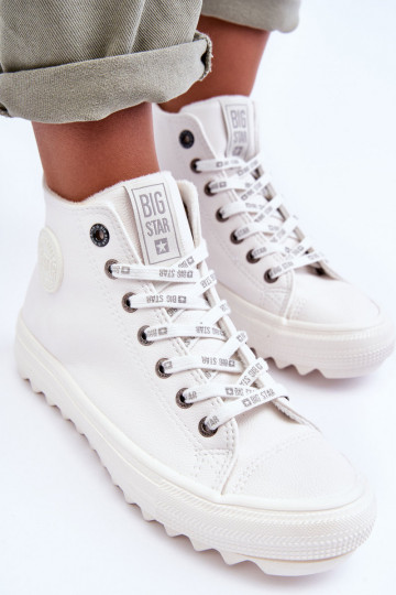 Calçado de lazer Big Star cor branca aquecida GG274108