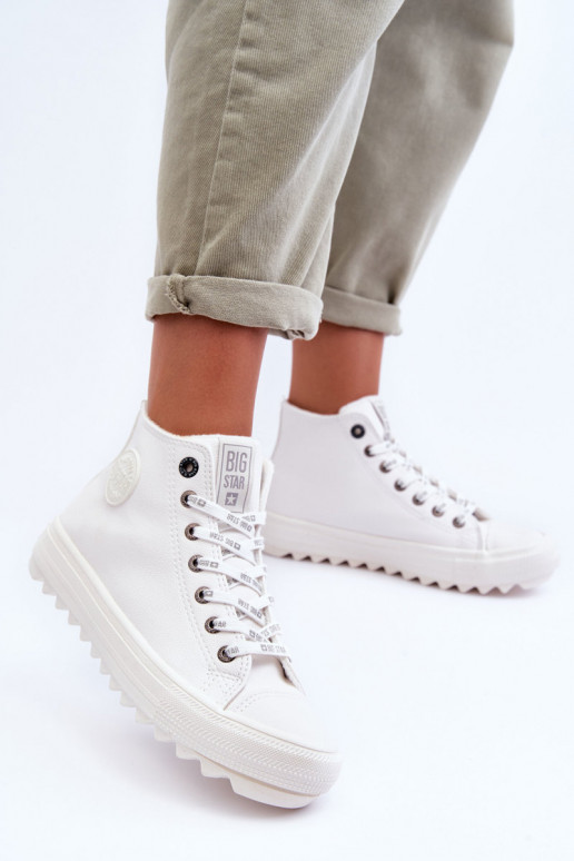 Calçado de lazer Big Star cor branca aquecida GG274108