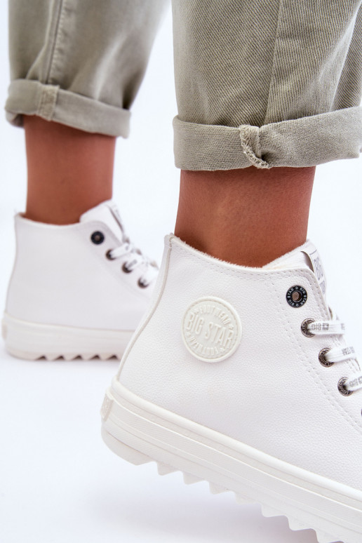 Calçado de lazer Big Star cor branca aquecida GG274108