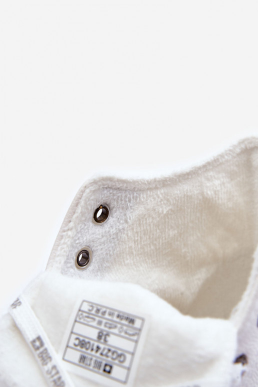 Calçado de lazer Big Star cor branca aquecida GG274108