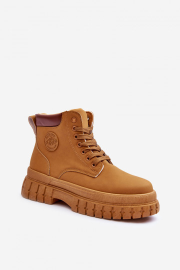 sapatos com plataforma na cor marrom Calys