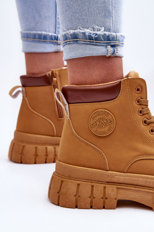 sapatos com plataforma na cor marrom Calys sapatos com plataforma na cor marrom Calys