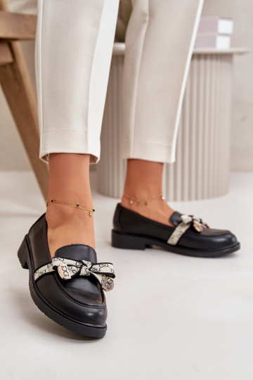 sapatos Mocassins cor preta S.Barski HY330