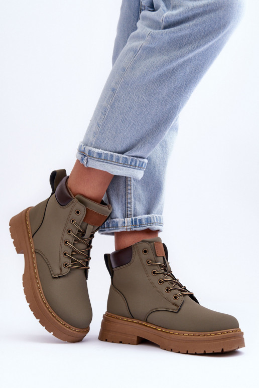 sapatos Botas aquecidas cor verde Corbin sapatos Botas aquecidas cor verde Corbin