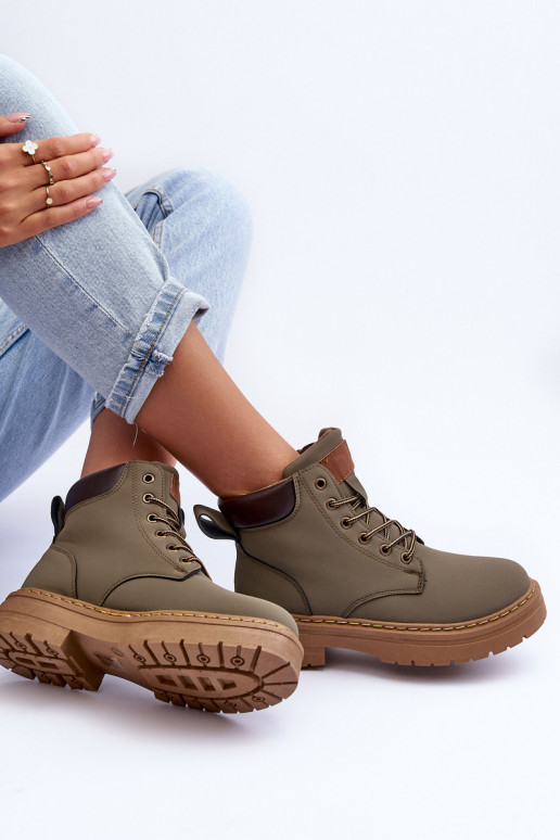 sapatos Botas aquecidas cor verde Corbin sapatos Botas aquecidas cor verde Corbin