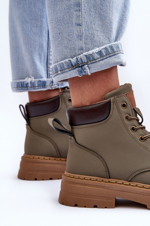 sapatos Botas aquecidas cor verde Corbin sapatos Botas aquecidas cor verde Corbin