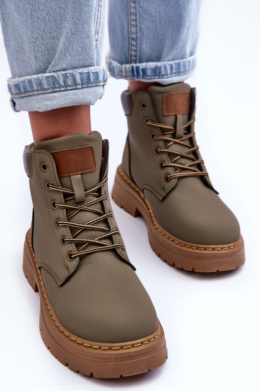 sapatos Botas aquecidas cor verde Corbin sapatos Botas aquecidas cor verde Corbin