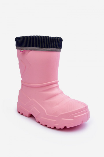 Botas infantis de borracha aquecidas Befado 162Y307 rosa