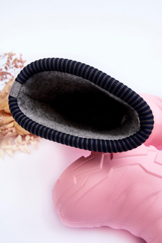 Botas infantis de borracha aquecidas Befado 162Y307 rosa Botas infantis de borracha aquecidas Befado 162Y307 rosa