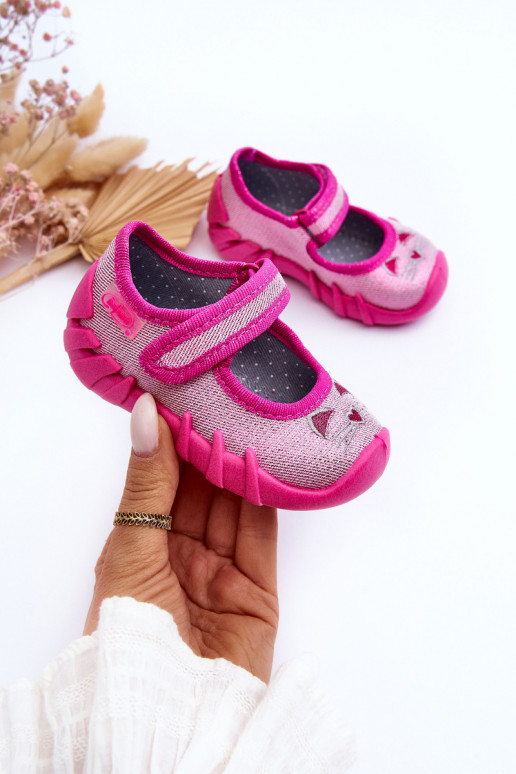 Sapatos/chinelos com brilho Befado 109P235 rosa Sapatos/chinelos com brilho Befado 109P235 rosa