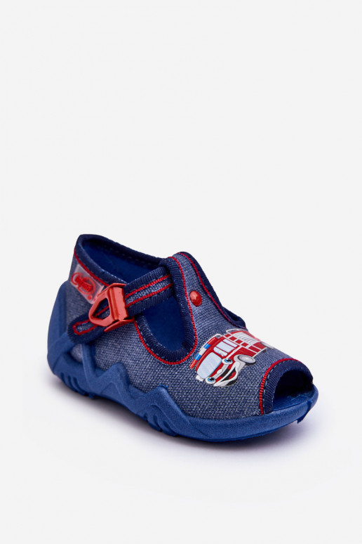 Sandália infantil Befado 217P118 azul