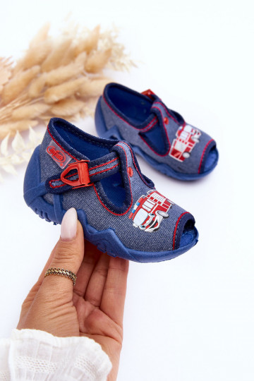 Sandália infantil Befado 217P118 azul 2