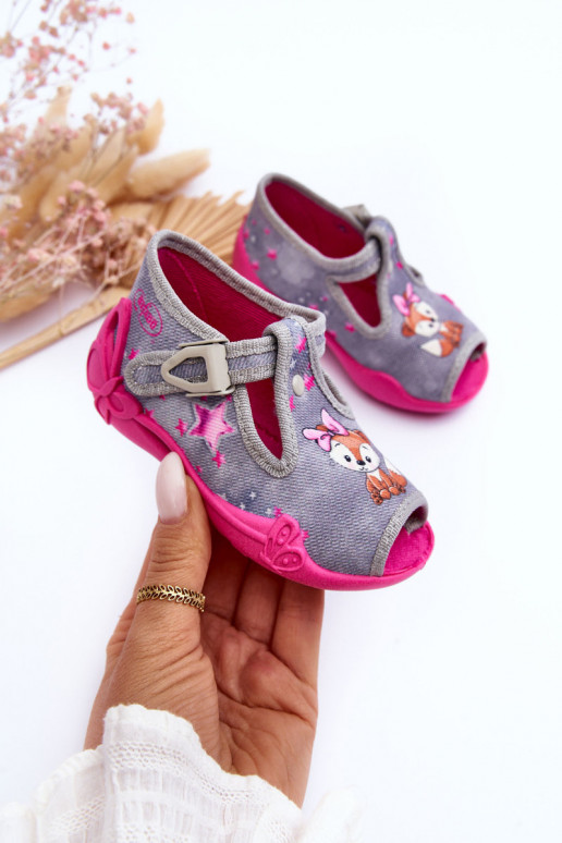 sandálias chinelos Befado 213P137 cor cinza-rosa sandálias chinelos Befado 213P137 cor cinza-rosa