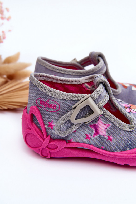 sandálias chinelos Befado 213P137 cor cinza-rosa sandálias chinelos Befado 213P137 cor cinza-rosa