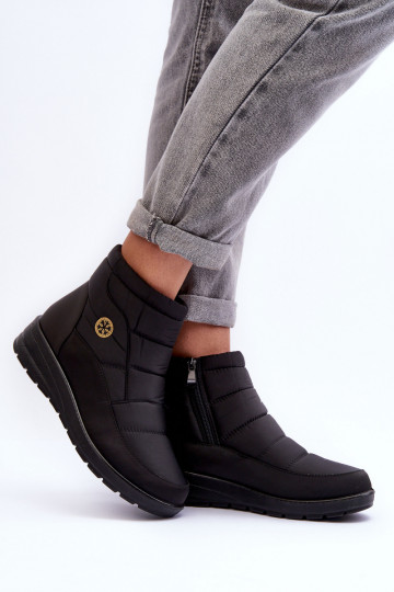 botas de neve femininas cor preta quente Helis