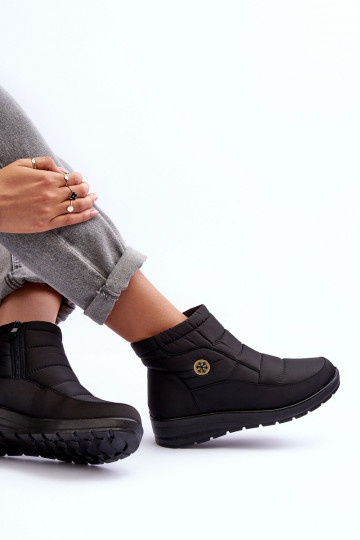botas de neve femininas cor preta quente Helis 2