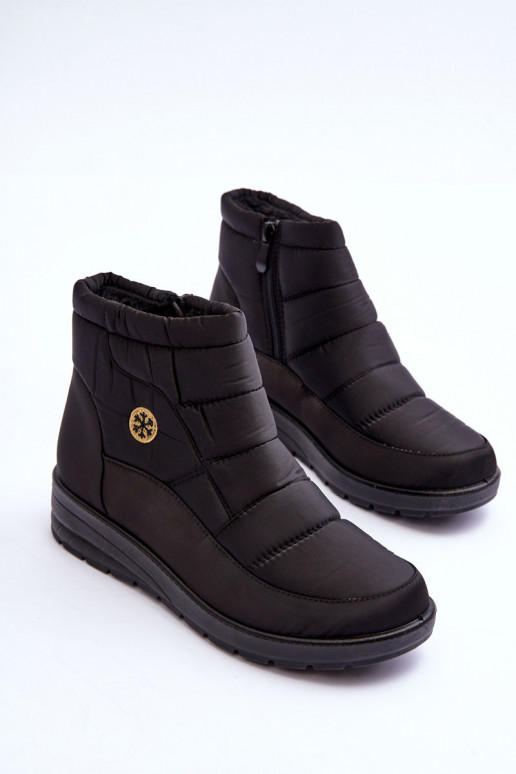 botas de neve femininas cor preta quente Helis