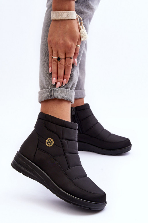 botas de neve femininas cor preta quente Helis