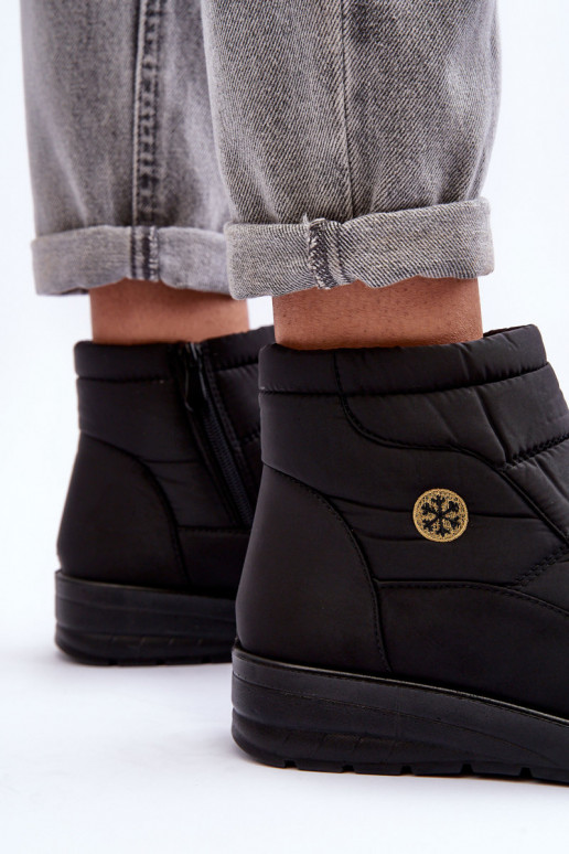 botas de neve femininas cor preta quente Helis