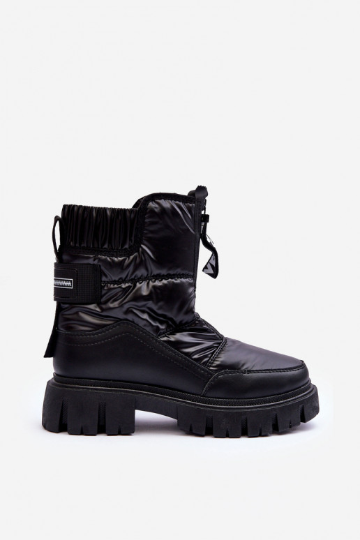 botas de neve aquecidas na cor preta Freoc botas de neve aquecidas na cor preta Freoc