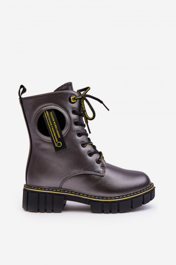 Calçados infantis quentes sapatos cor cinza Iomare