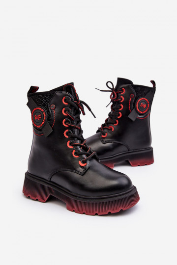 Botas infantis quentes na cor preta Askya 2