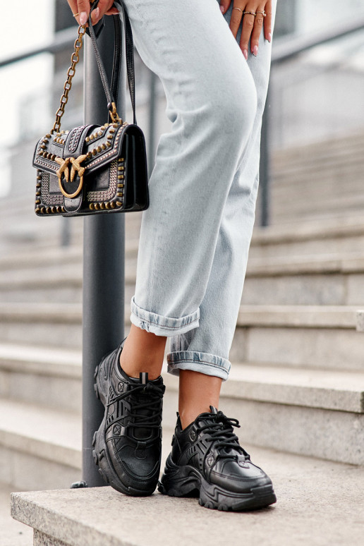 Calçados esportivos femininos, tênis preto Toderus