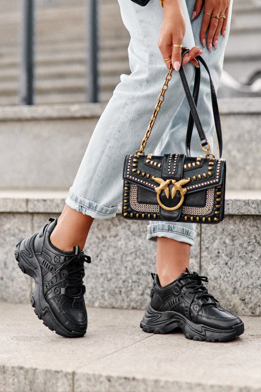 Calçados esportivos femininos, tênis preto Toderus