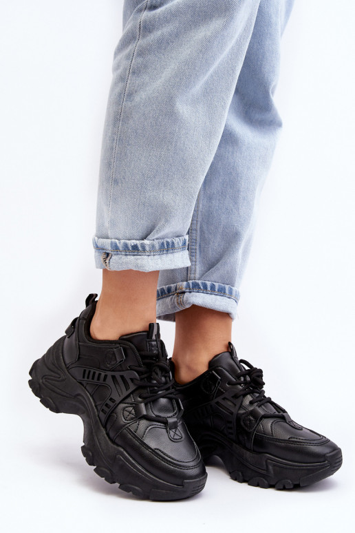 Calçados esportivos femininos, tênis preto Toderus