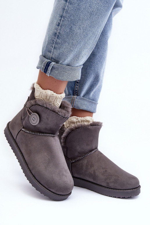 botas de neve aquecidas com enfeites na cor cinza Siriol botas de neve aquecidas com enfeites na cor cinza Siriol