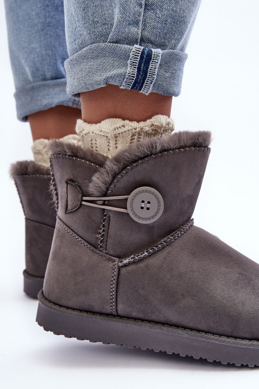 botas de neve aquecidas com enfeites na cor cinza Siriol botas de neve aquecidas com enfeites na cor cinza Siriol