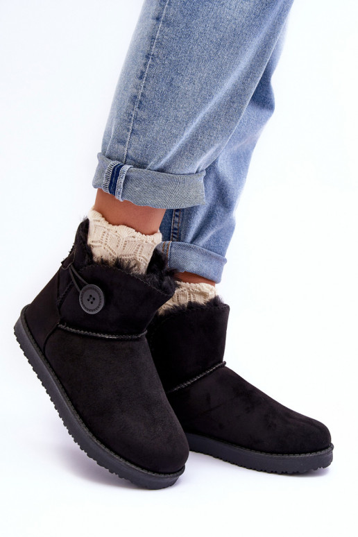 botas de neve aquecidas com enfeites na cor preta Siriol botas de neve aquecidas com enfeites na cor preta Siriol